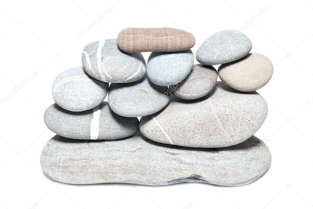 Wall of pebbles