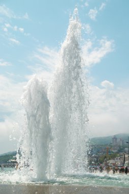 Fountains in the city