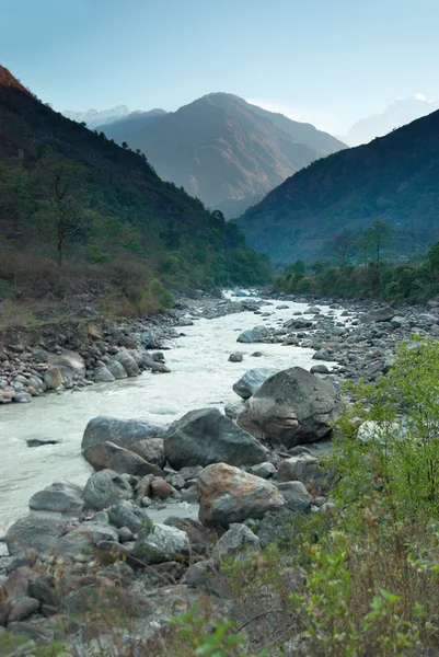 Marsyangdi river, Tibet. — Stock Photo, Image