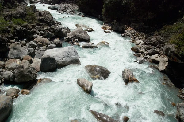 stock image Marsyangdi river, Tibet.