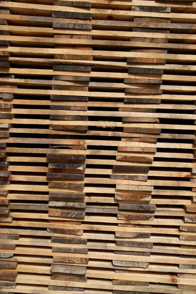 Pila di tavole di legno — Foto Stock