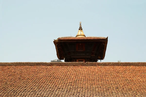 Tempel van dak van Baktaphur stad — Stockfoto