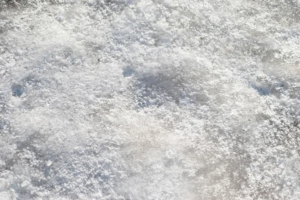 Texture of white snow — Stock Photo, Image