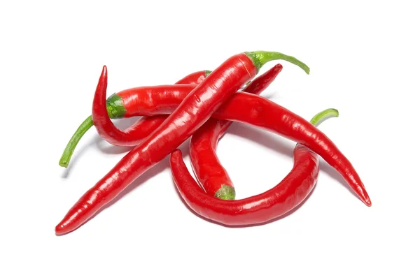stock image Stack of red hot chili peppers