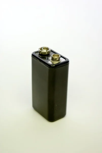 Zwarte batterij — Stockfoto