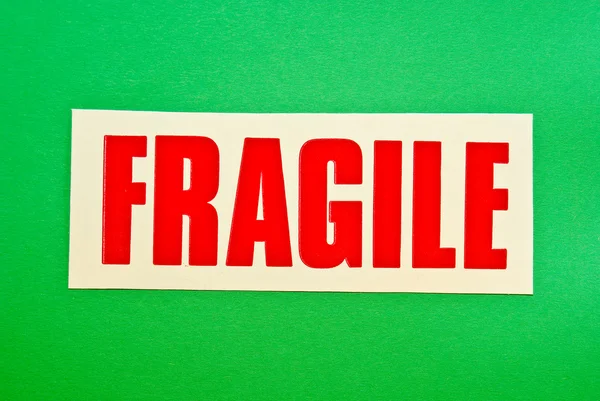 stock image Fragile on Green