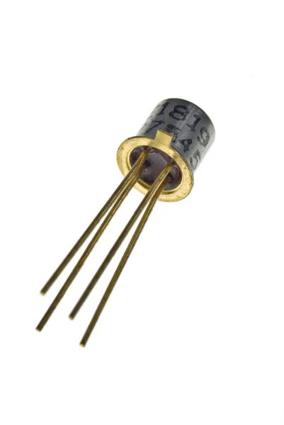 Transistor in kan — Stockfoto