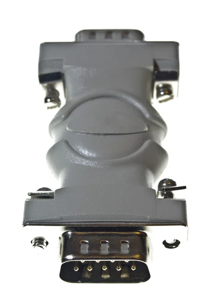 D type male adaptor — Stock Photo, Image
