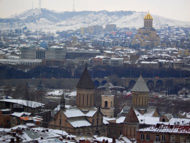 Winter in Tbilisi clipart