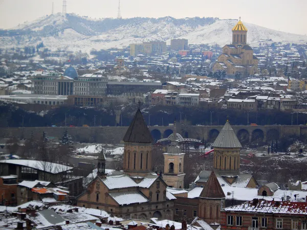 Zima v tbilisi — Stock fotografie