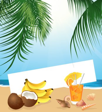 Tropical still life clipart