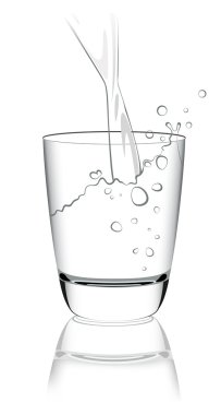 Glass of water clipart