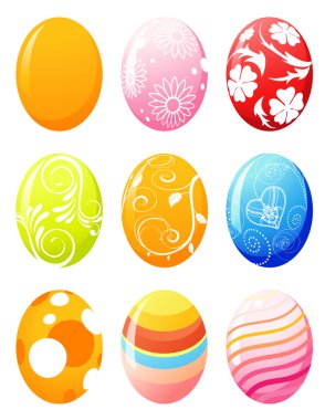 Easter eggs clipart