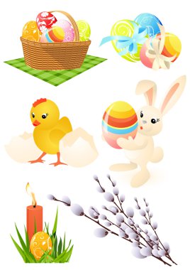 Easter objects clipart