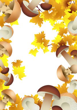 Mushroom_autumnal_background