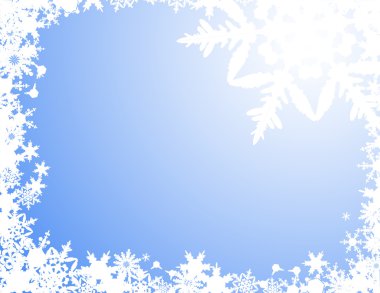 White snowflake background clipart