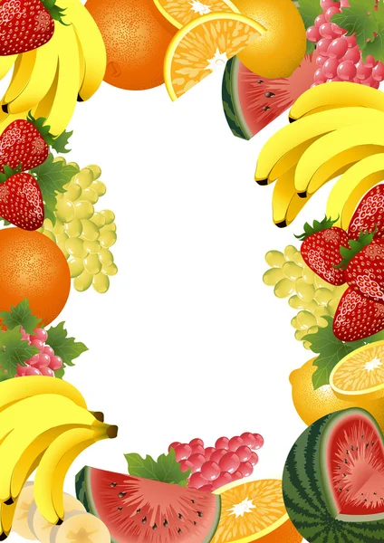 Fruit _ frame — Image vectorielle