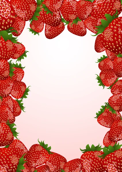Strawberry_frame — Stock vektor