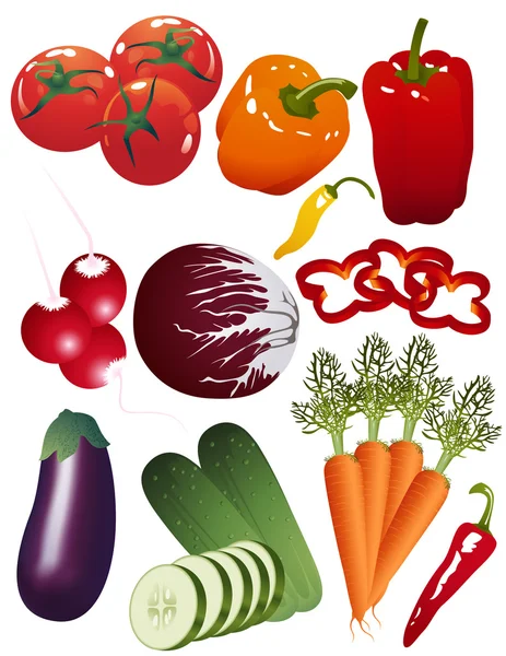 Warzywa — Wektor stockowy