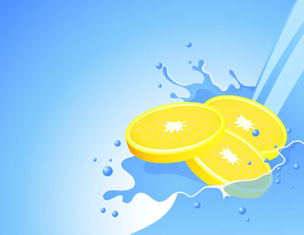Citron splash — Stock vektor
