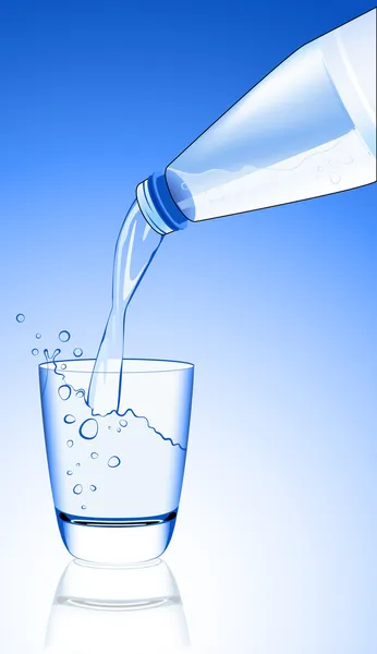 Μεταλλικό νερό παφλασμών — Διανυσματικό Αρχείο
