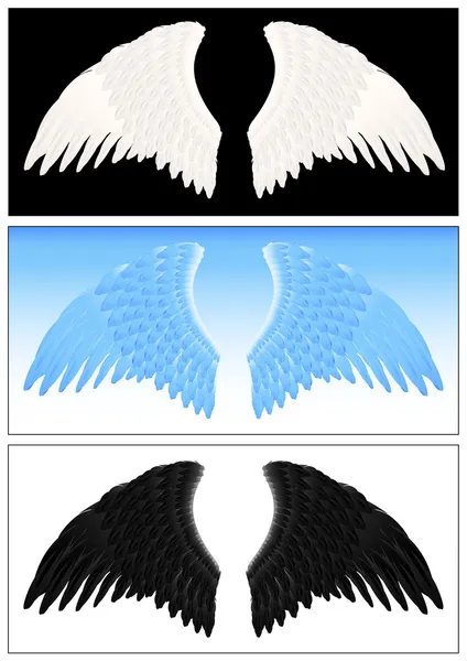 천사 날개 세트 — 스톡 벡터