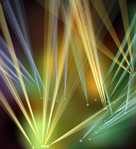 Lumières disco abstraites — Image vectorielle