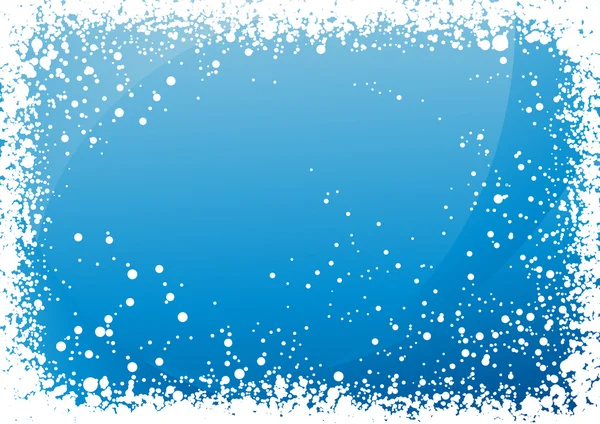 Azul neve fundo — Vetor de Stock