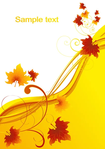 Autumnal_leaf_background — Διανυσματικό Αρχείο