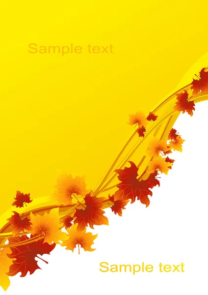 Autumnal _ leaf _ background — Image vectorielle