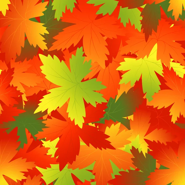 Bright autumnal leaf background — Stock Vector