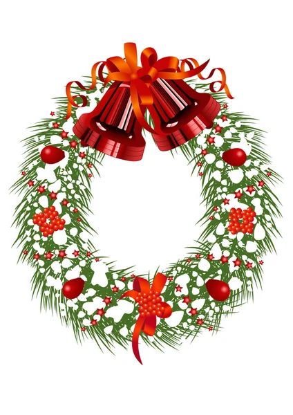 Christmas_wreath — Stock Vector