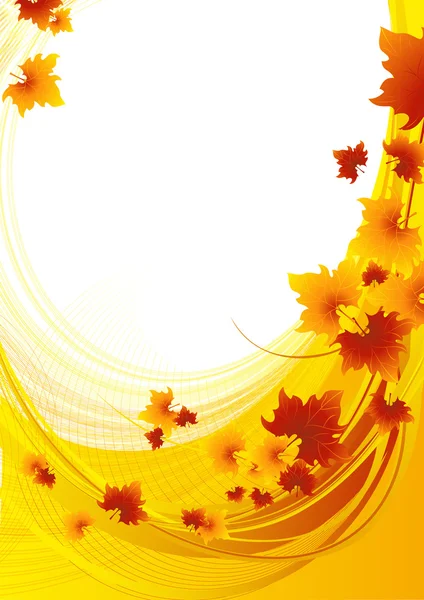 Autumnal_orange_background1 — Stock Vector