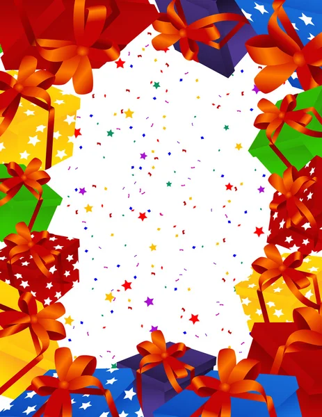 Cadeau de Noël fond — Image vectorielle