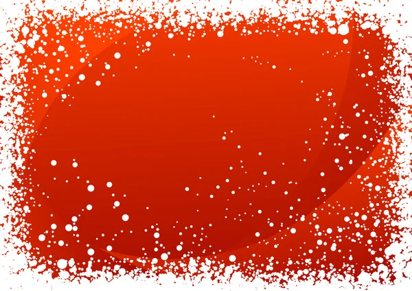 Χιονόπτωση κόκκινο φόντο — Διανυσματικό Αρχείο