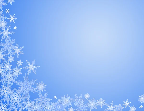 Fiocco di neve sfondo — Vettoriale Stock