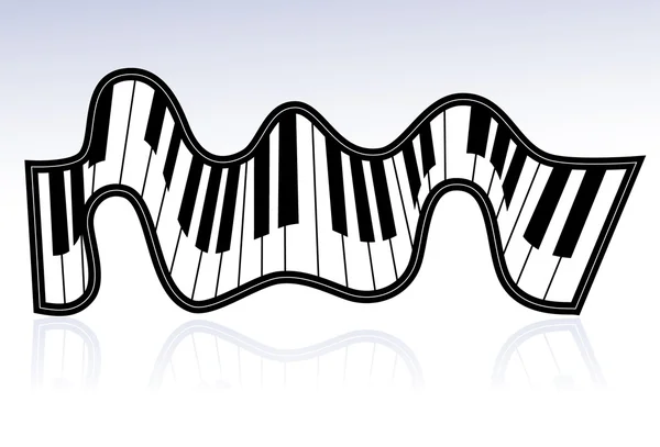 Ruban pour piano — Image vectorielle