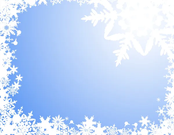 Weiße Schneeflocke Hintergrund — Stockvektor