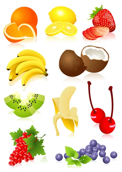 Frukt set Vektorgrafik