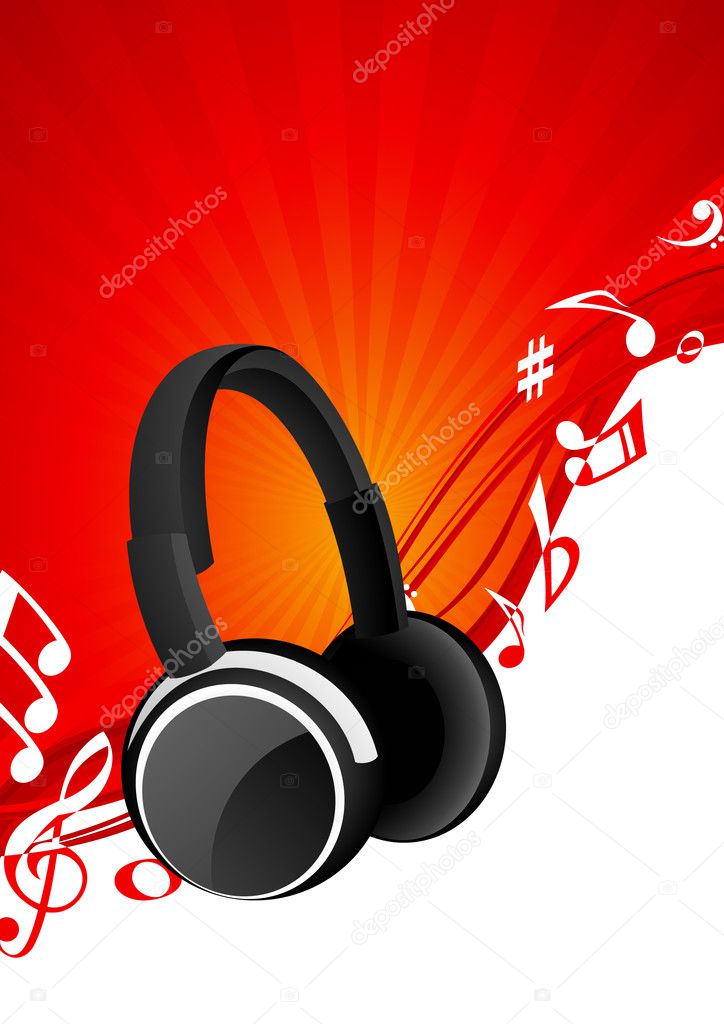 Headphone background Stock Vector Image by ©alegria #1638658