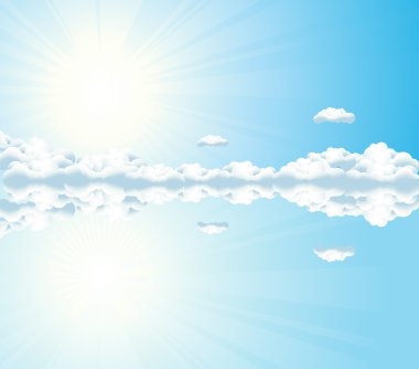 Sky reflection clipart