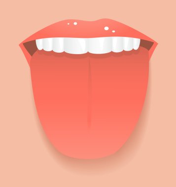 Woman tongue clipart