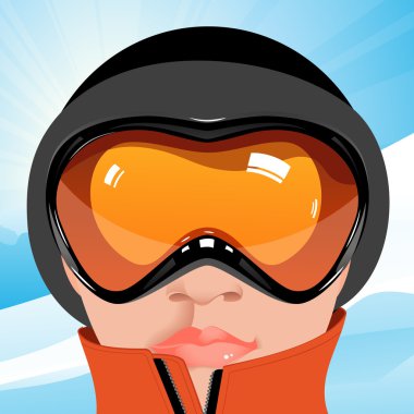 Skier clipart