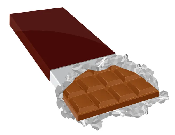 Chocolate ao leite — Vetor de Stock