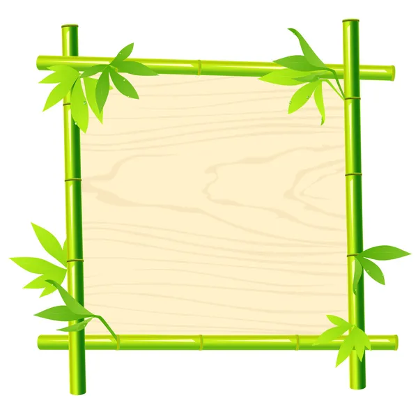 Quadro de bambu — Vetor de Stock