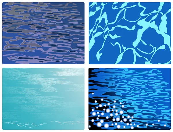 Eaux bleues — Image vectorielle