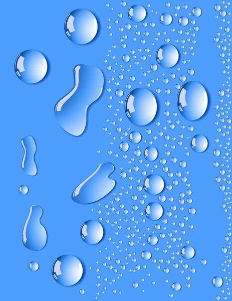 Blue_water_drops — 스톡 벡터
