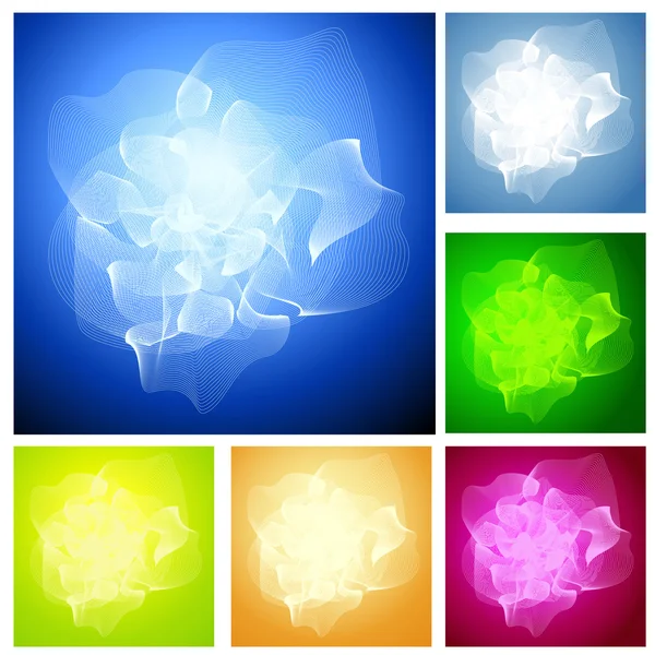 Colored magic roses — Stock Vector