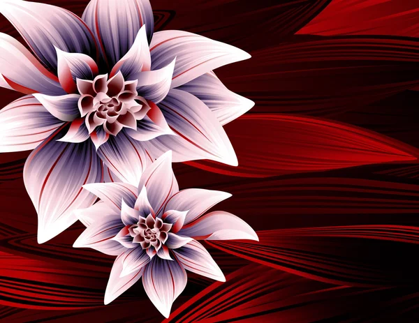 Magic _ lily _ background — Image vectorielle