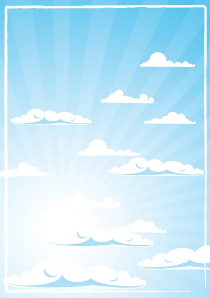 Sky_and_clouds — Stockvector